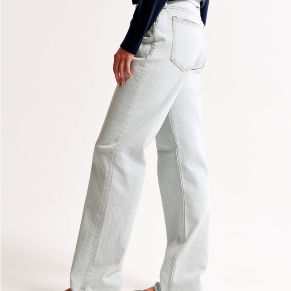 NWT Abercrombie & Fitch Light Blue Flare Jeans - Picture 5 of 15